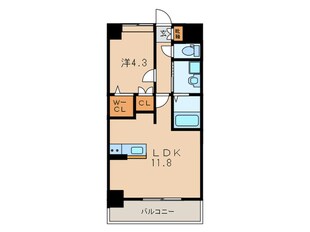 アドヴァンスコート中井の物件間取画像